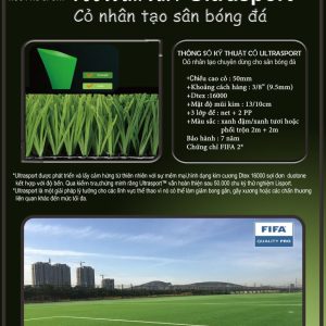 Cỏ sân bóng ULTRASPORT - 5004B120-BL