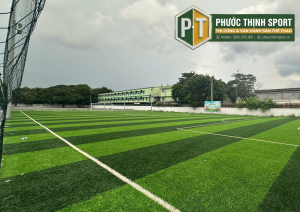 Dự án thi công sân cỏ nhân tạo trọn gói hoàn thiện đảm bảo chất lượng và thẩm mỹ bởi Phước Thịnh Sport.
